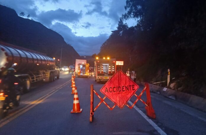 Accidente en la vía Bogotá–Villavicencio