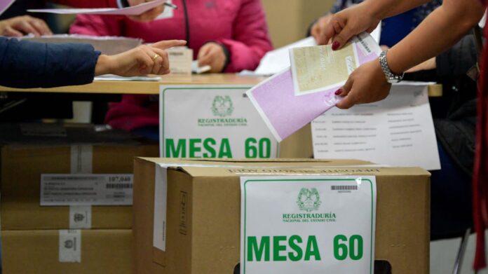 Puesto de votacion en Bogotá