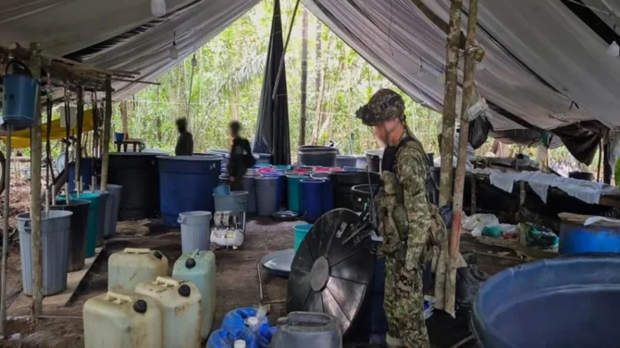 laboratorio de cocaína en Guaviare