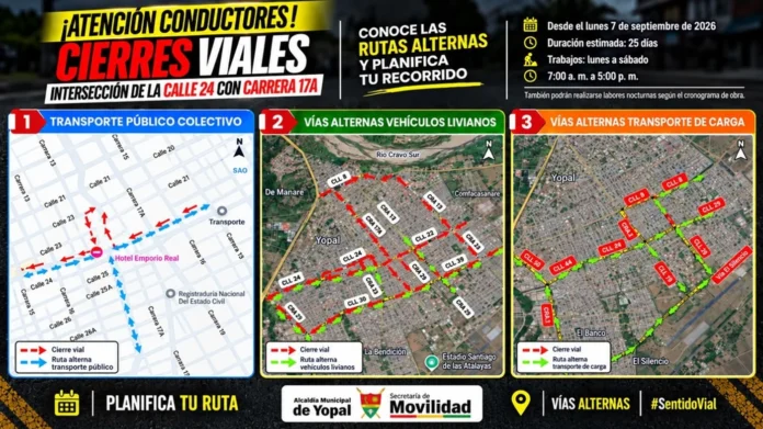 cierre Calle 24 con Carrera